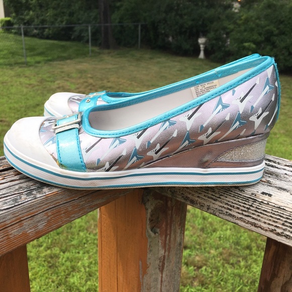 Girls Camp Rock Wedge Slip-On Sneakers - Picture 2 of 5